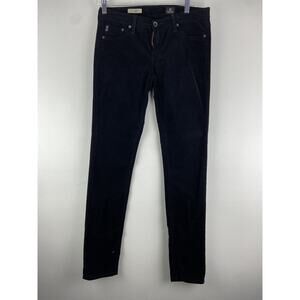Adriano Goldschmied The Legging Super Skinny Black Corduroy Pant Size 28X30 1061